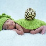 Matching crochet baby items for twins gift set