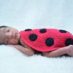 Soft crochet baby kimono wrap in pastel yarn